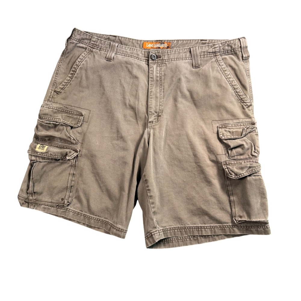 Lee Dungarees Cargo Shorts‎ Mens 40 (42) Brown Y2K Utility Gorpcore Workwear